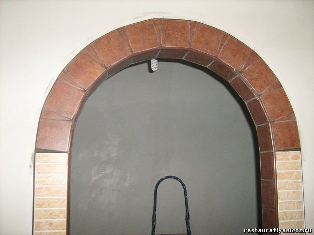 арка из плитки