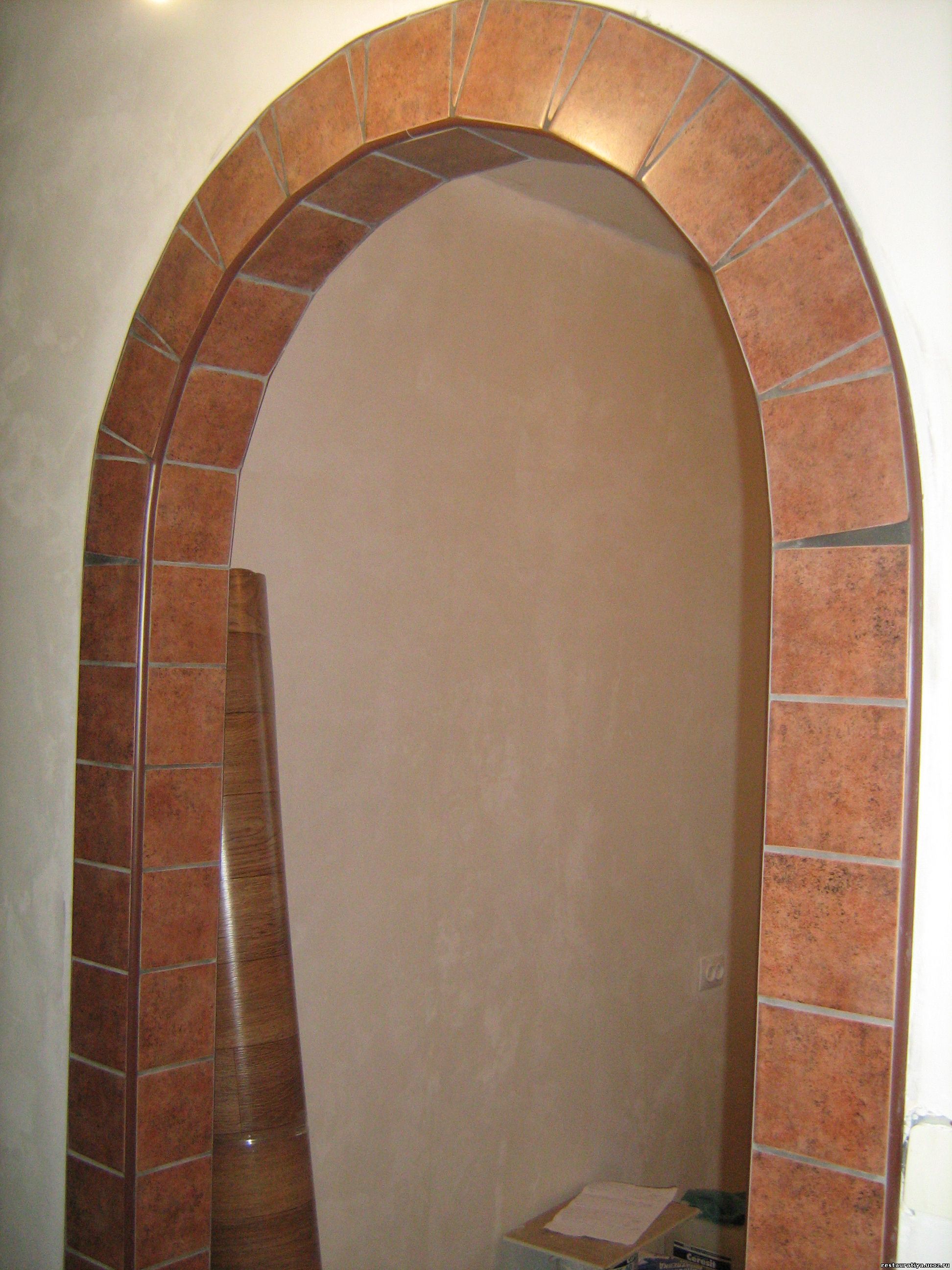арка из плитки